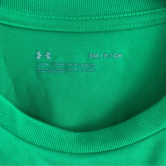 Under Armour loose fit top in dry fit fabric, great kelly green color, Size S - Picture 3 of 10